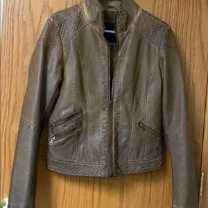 Maurices brown leather jacket size medium